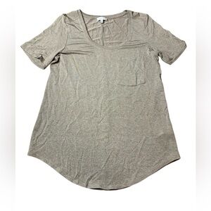 Aritzia Babaton V-Neck Knit Pocket Tee Size Small